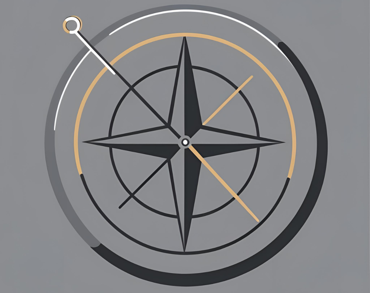 Finding my direction in the noise—a visual echo of the clarity gained through reflection.